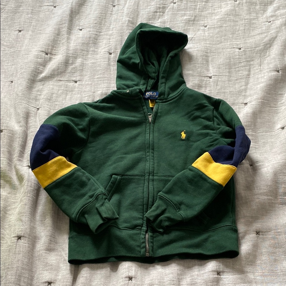 Polo by Ralph Lauren Kids Green Hoodie Jacket size S 8